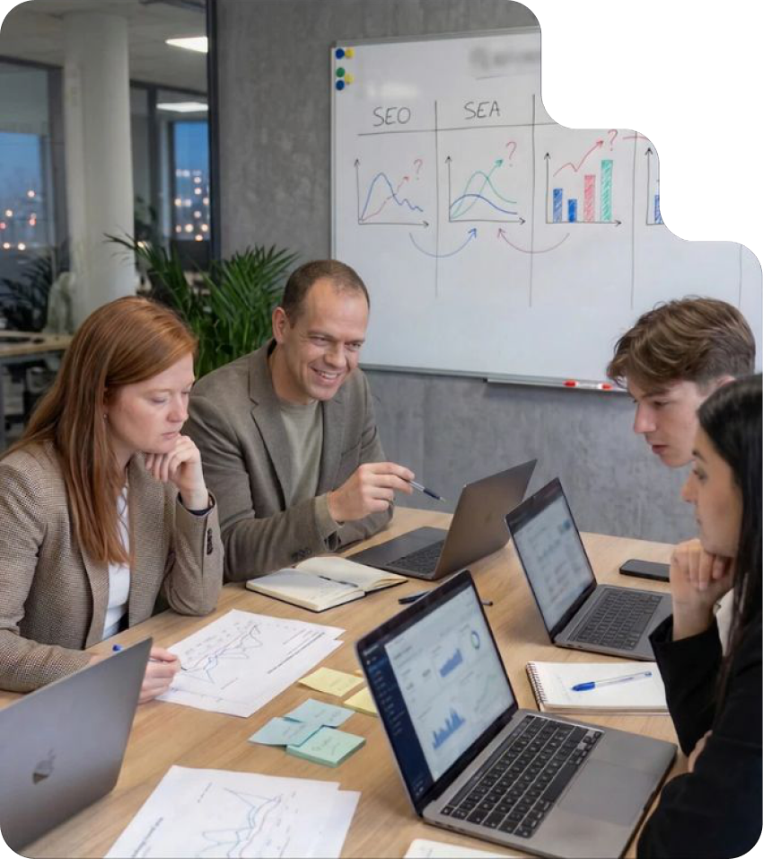 Atelier de travail avec un client AdPremier